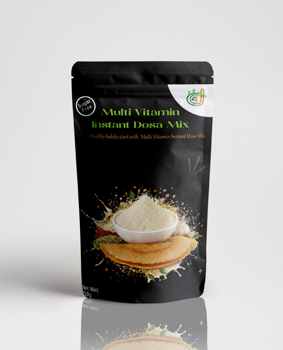 Multivitamin Instant Dosa Mix packaging on a white background