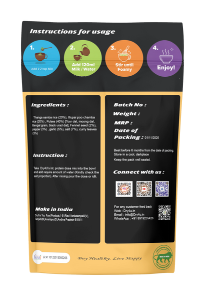 Instant protein dosa powder