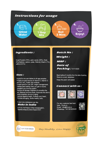 Sweet pumpkin milk treat